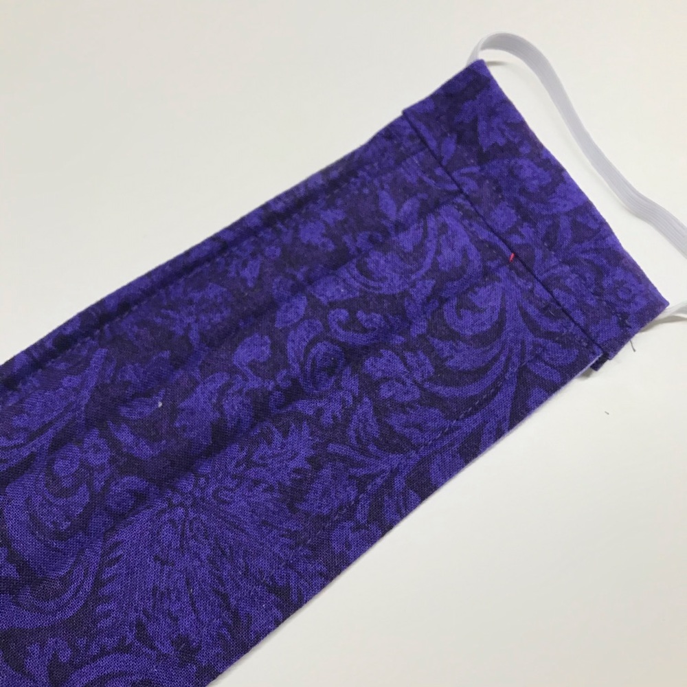 Face mask, face covering, filter pocket purple - Picture 6 of 8